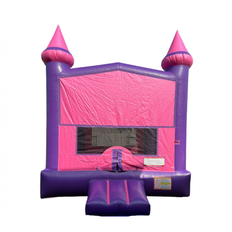 Bounce House- Pink Castle - Luna Moon Bounce and Party Rental Spring TX