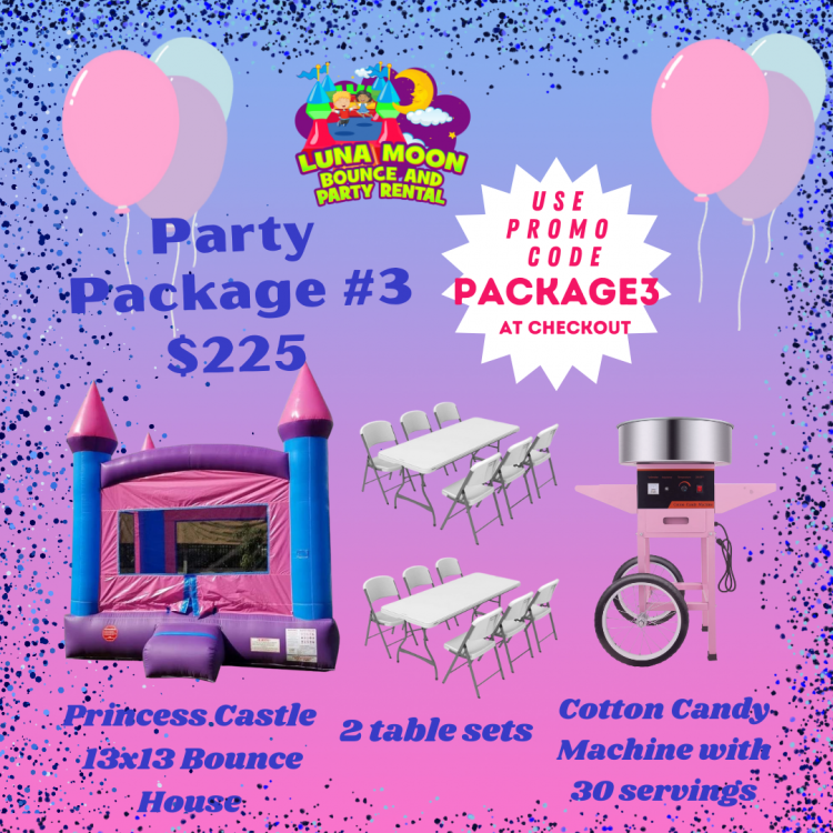 Party Packages Luna Moon Bounce and Party Rental Spring TX