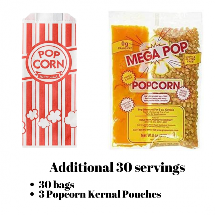 Popcorn  Additional 30 Servings