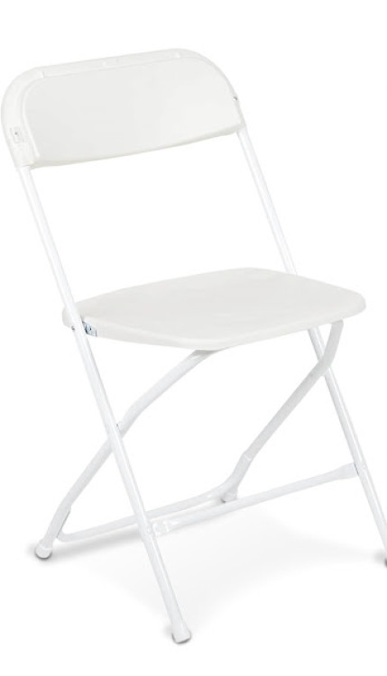 Chair -Luxury White Folding Chair