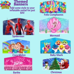 Dry-NO WATER ALLOWED  Combo Bounce House - Color Wave Combo