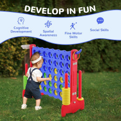 Four to Score with Hoops and Ball